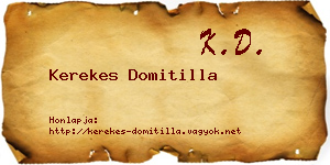 Kerekes Domitilla névjegykártya